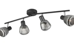 Tarifa Spotlight 4-delad E14 mattsvart/förkromad