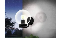 Taverna Vägglykta Svart/Klar IP44