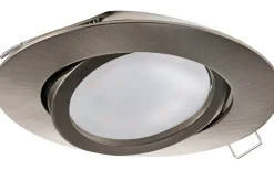Spotlights Med Utbytbar Ljuskälla<Eglo Tedo Spotlight GU10 LED 3000K 4,6W Nickel