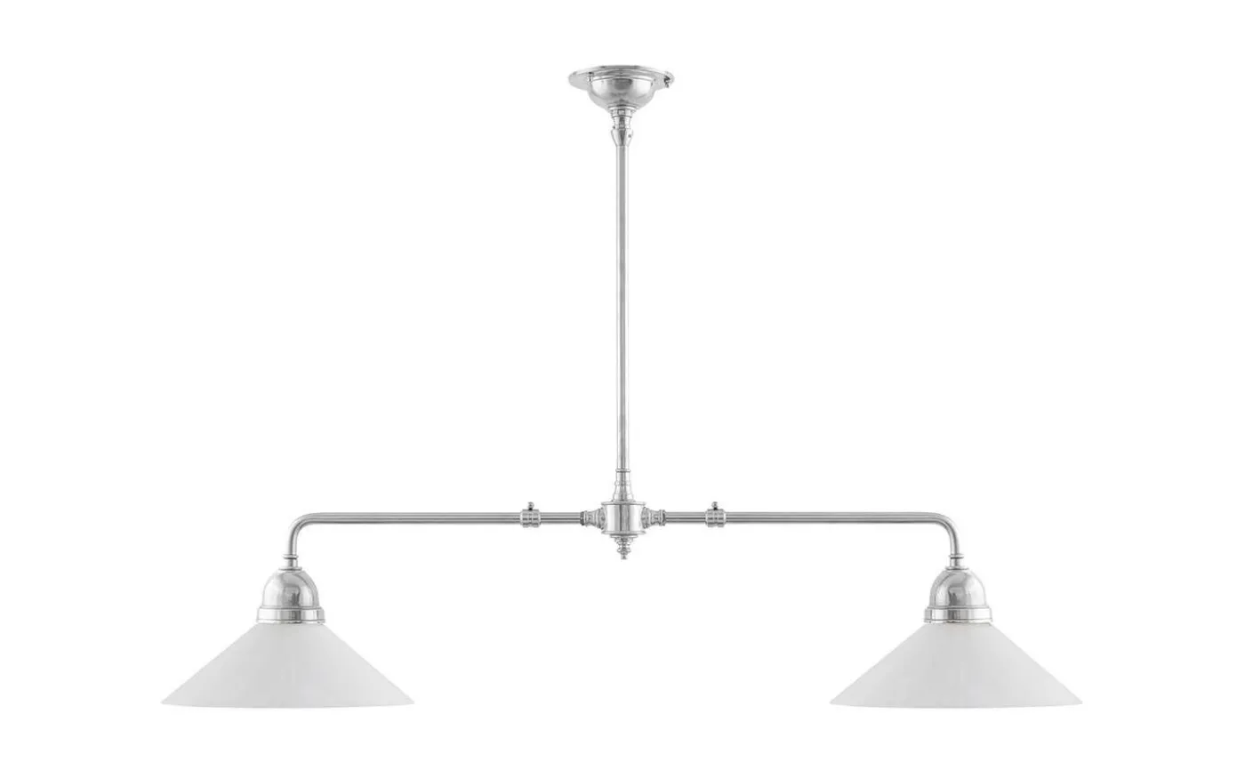 Tegnér rörpendel 2x60 - Förnicklad