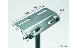 Teleskopstativ till strålkastare, 2,6 m