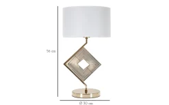 Tempo Bordslampa 56cm Vit/Guld