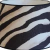 Mönstrade Lampskärmar<Hallbergs Terranea Zebra Lampskärm Ø24cm Svart Ralph Lauren