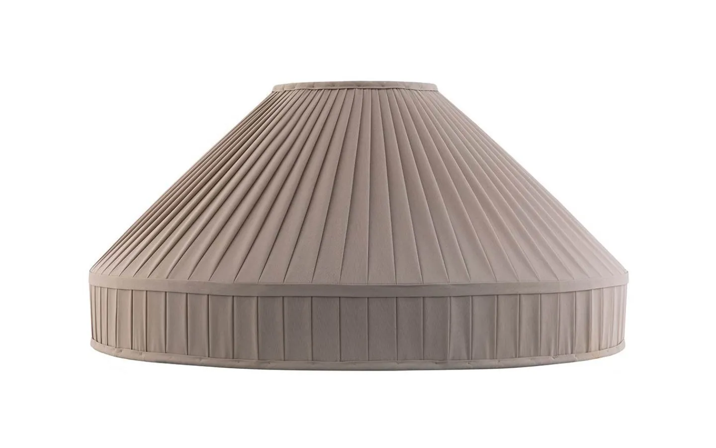 Plisserade Lampskärmar<Karlskrona Lampfabrik Textilskärm 500 - Beige bomullstyg