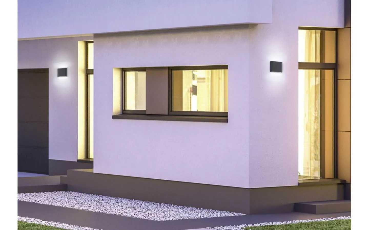 Trio Lighting Thames II Vägglampa LED 11,5x9cm antracit IP54* Upp & Nedljus Lampor|Vägglampor Utomhus