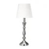 Vardagsrum|Bordslampor<PR Home Therese Bordslampa 35cm Antiksilver/Offwhite