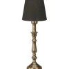 Vardagsrum|Bordslampor<PR Home Therese Bordslampa 43cm Antikmässing/Svart