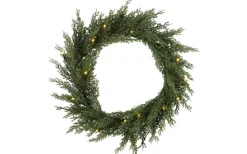 Star Trading Thuja Batteridriven Krans 40cm LED IP44* Kransar|Batteri Julpynt Utomhus