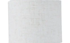 PR Home Tiara Lampskärm Ø13cm med Topplock Vit/Beige* Cylinder Lampskärmar