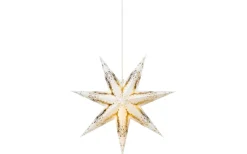 Julstjärnor Med Sladd<Markslojd Tilde Stjärna Vit/Guld 45cm