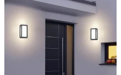 Vägglampor Utomhus<Trio Lighting Timok Vägglampa E27 antracit IP54