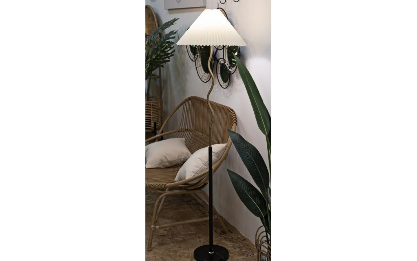 Mauro Ferretti Titan Golvlampa 172cm Svart/Guld* Golvlampor