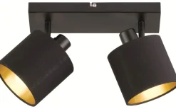 Tommy Spotlight 2-delad E14 matt svart/guld