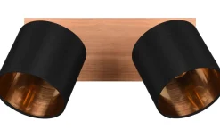 Takspot Med 2 Lampor<Reality Tommy Spotlight 2-delad E14 trä/matt svart