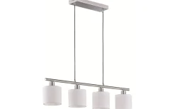 Tommy Takpendel 4xE14 borstat stål/vit