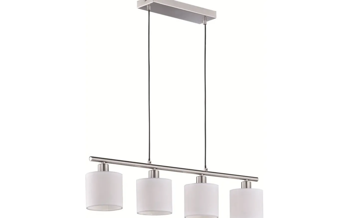 Tommy Takpendel 4xE14 borstat stål/vit