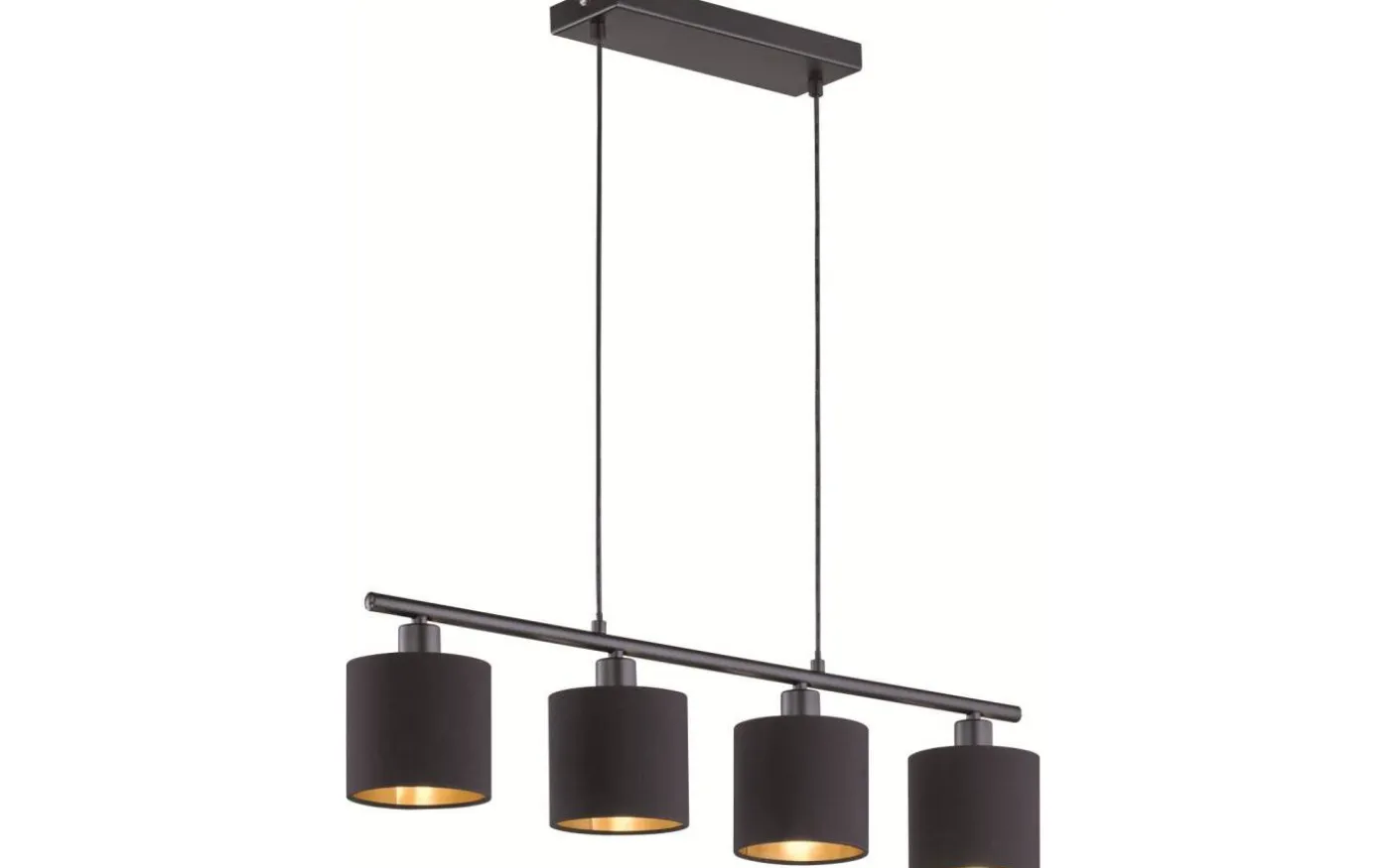 Tommy Takpendel 4xE14 matt svart/guld