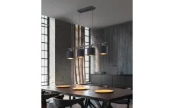 Tommy Takpendel 4xE14 matt svart/guld