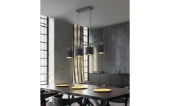 Tommy Takpendel 4xE14 matt svart/guld