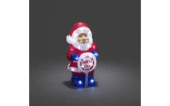 Batteri Julpynt Utomhus<Konstsmide Tomte Med Skylt Batteridriven 30cm IP44