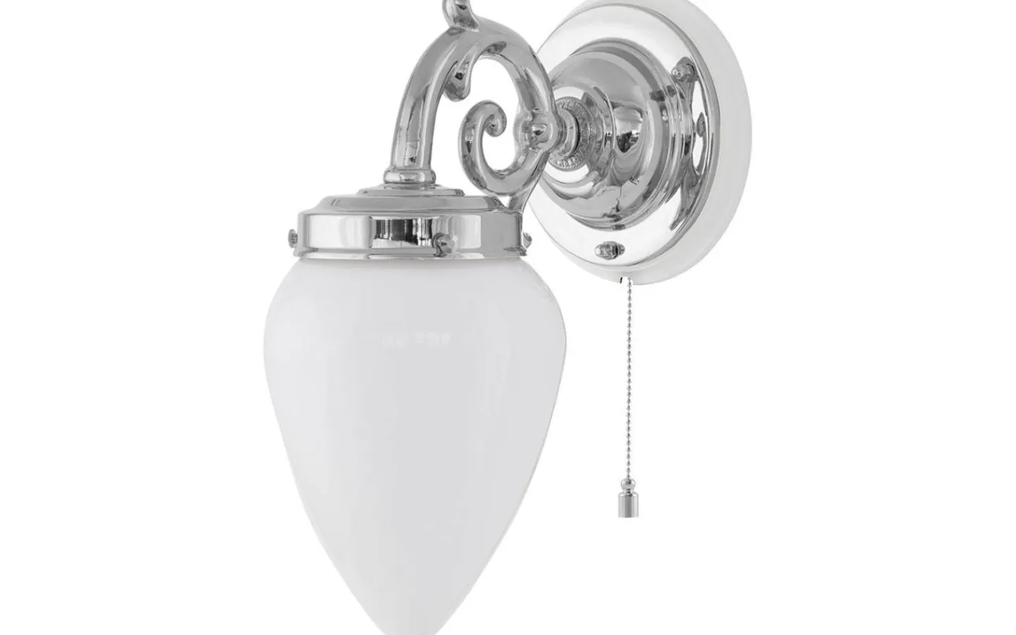 Lampetter<Karlskrona Lampfabrik Topelius - Förnicklad / Brytare / Vitt fäste