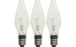 E10 Jullampor|E10 Jullampor<Konstsmide Topplampa 5-arm E10 55V 3W 3-Pack