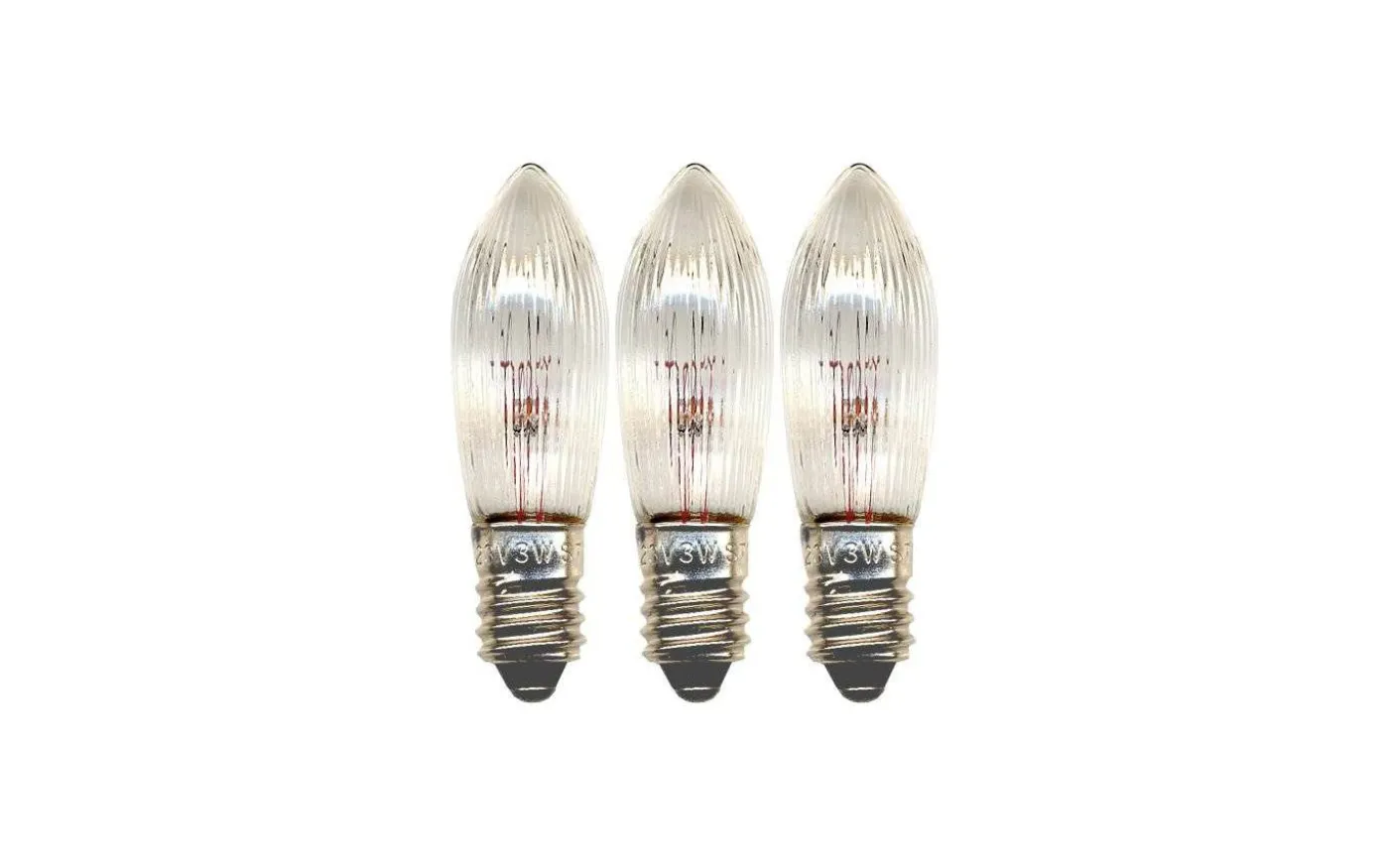 Topplampa 7-arm E10 34V 3W 3-Pack