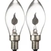 Topplampa E10 230V 1,5W Flicker Flame 2-Pack