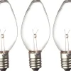 E10 Jullampor|E10 Jullampor<Konstsmide Topplampa E10 3V 1W Klar 3-Pack