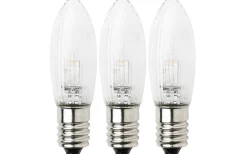 Konstsmide Topplampa Luciakrona, Tärnljus E10 LED 1,5V 0,06W 3-Pack* E10 Led Jullampor|E10 Led Jullampor