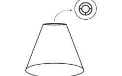 Toppringskärm Ø22cm Lin Mocca