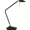 Texa Design Toreno Bordslampa 55cm LED 3000K 630lm 7W Svart/Mässing Dimbar* Skrivbordslampor