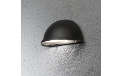 Konstsmide Torino Halvmånelampa Liten Svart IP23* Vägglampor Utomhus