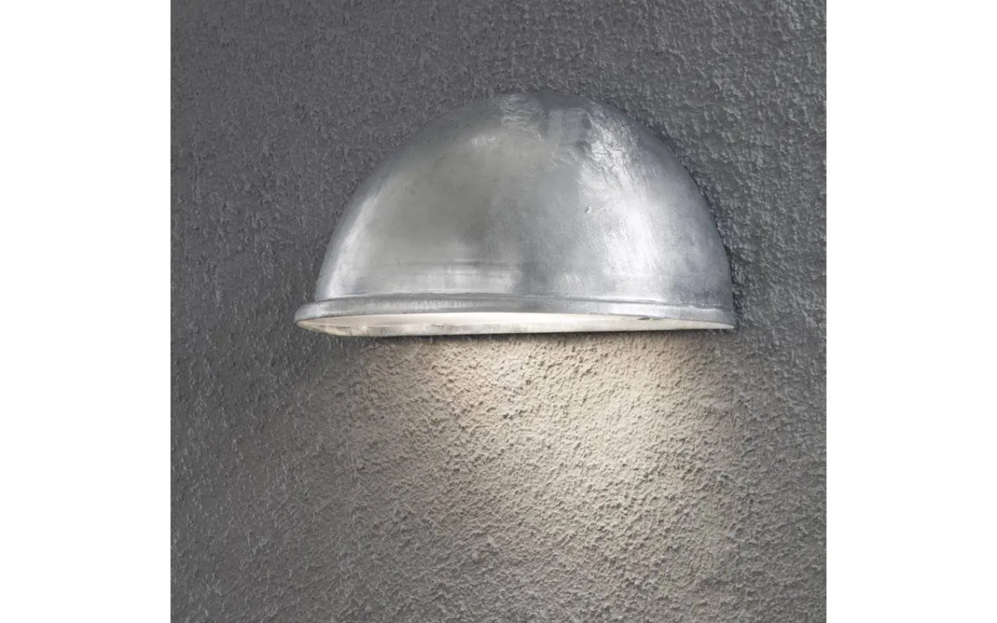 Kustnära Belysning|Vägglampor Utomhus<Konstsmide Torino Halvmånelampa Stor Galvaniserat Stål IP23