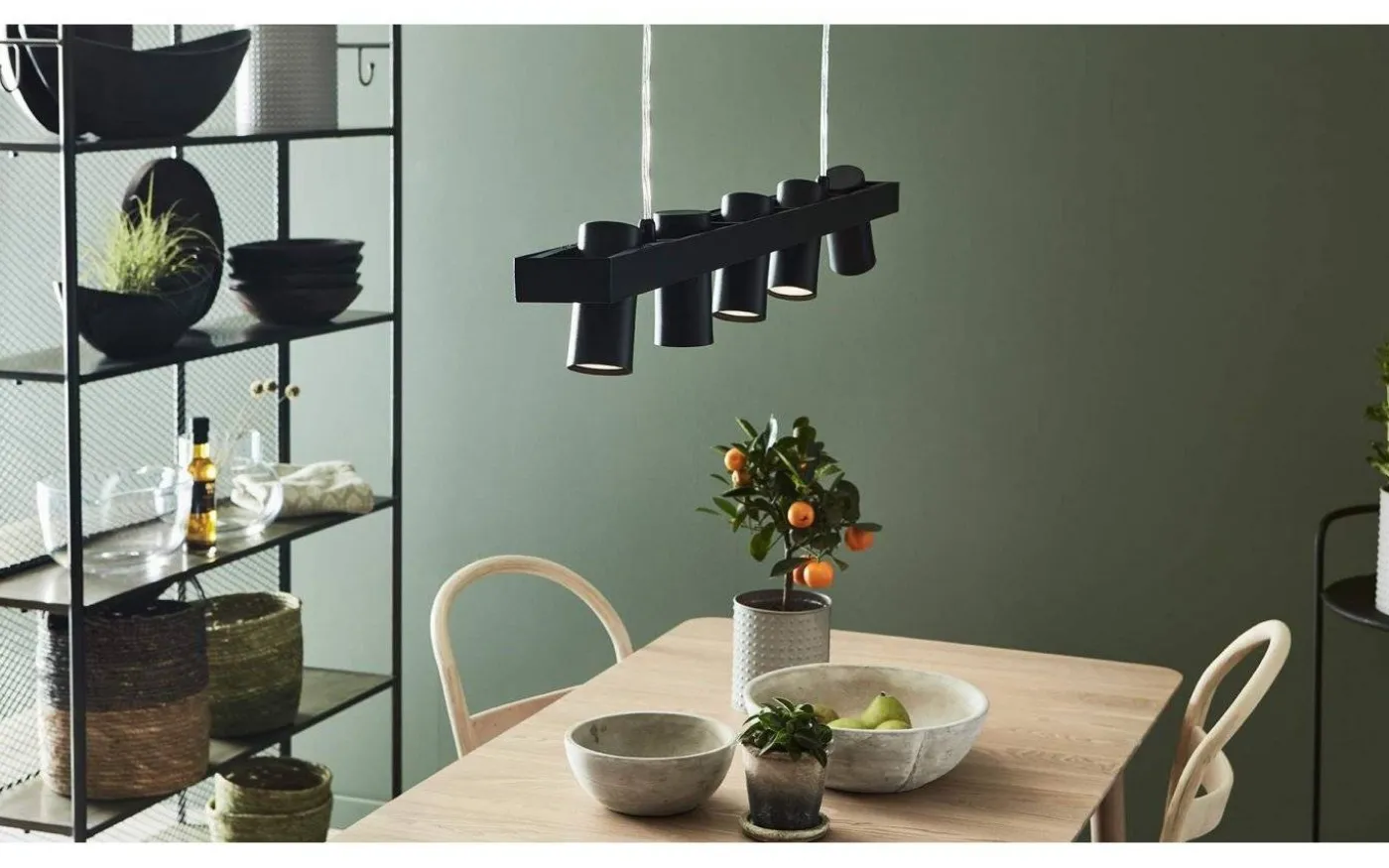 Torino Taklampa 5L Svart