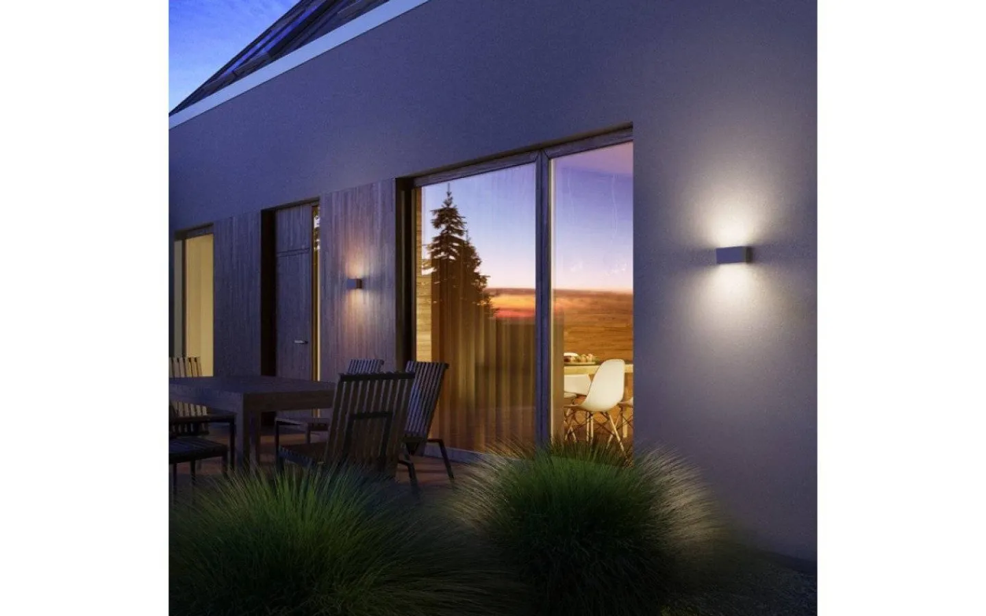 Upp & Nedljus Lampor|Vägglampor Utomhus<Rendl Torino Vägglampa LED 2x5W 3000K Svart IP54