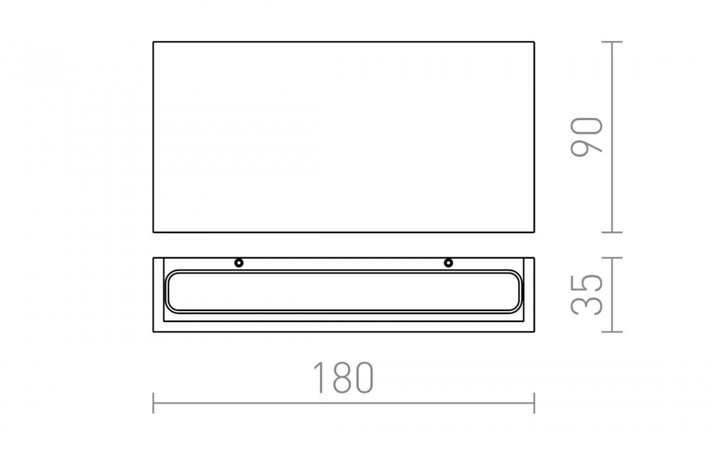 Upp & Nedljus Lampor|Vägglampor Utomhus<Rendl Torino Vägglampa LED 2x5W 3000K Svart IP54