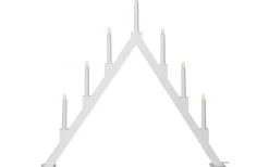 Visa Alla Adventsljusstakar|Adventsljusstakar 61-120 Cm<Star Trading Torpa Adventsljusstake 71cm Vit