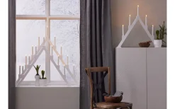 Visa Alla Adventsljusstakar|Adventsljusstakar 61-120 Cm<Star Trading Torpa Adventsljusstake 71cm Vit