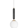 Torrano Fönsterlampa 15cm E14 Svart/Opalvit