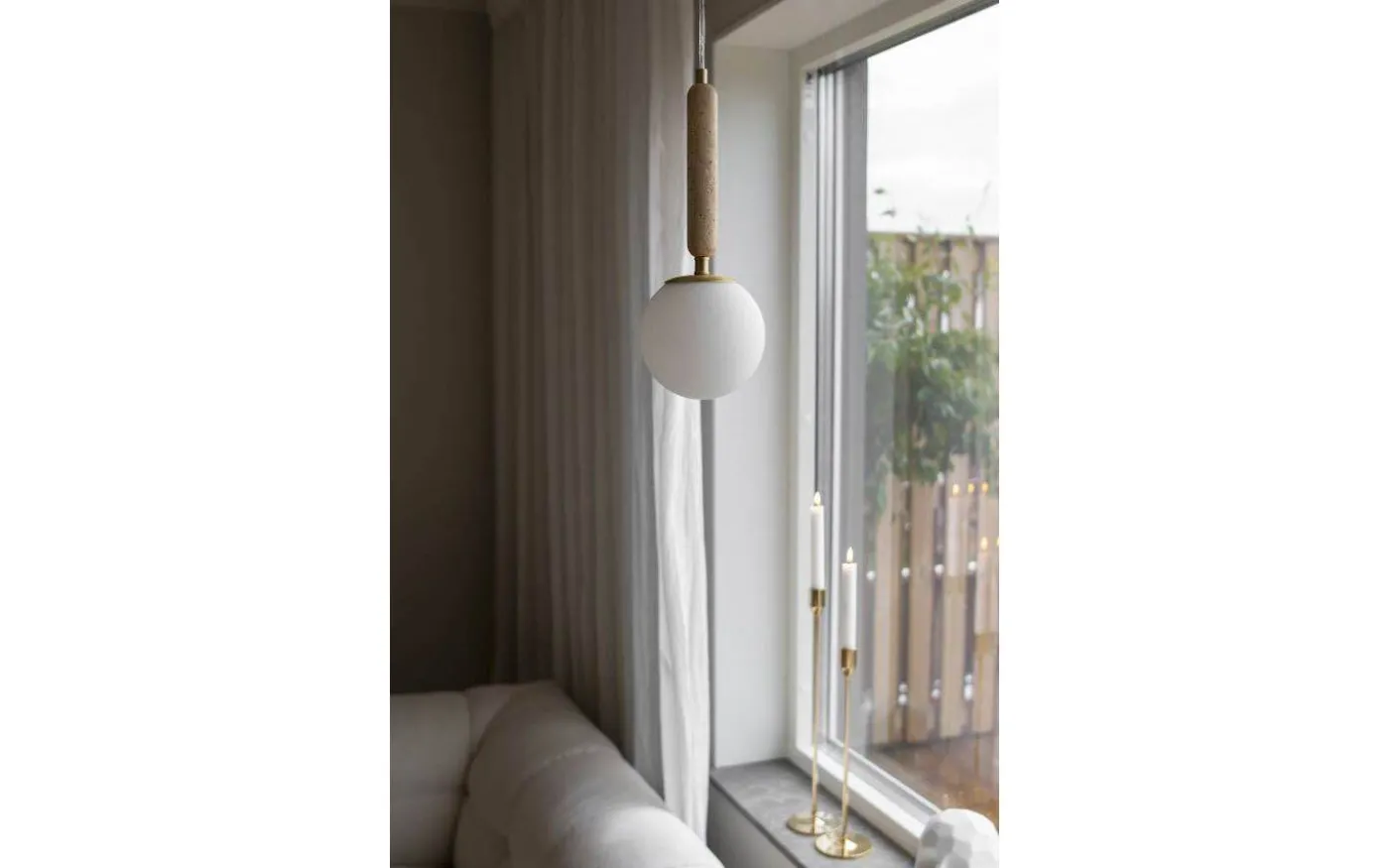 Torrano Fönsterlampa 15cm Travertin