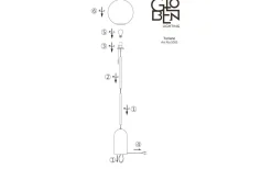 Globen Lighting Torrano Golvlampa 145cm Vit* Vardagsrum|Golvlampor