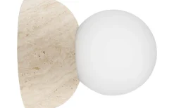 Globen Lighting Torrano Plafond/Vägglampa 13cm Travertin IP44* Badrumslampor Vägg|Badrumslampor Tak