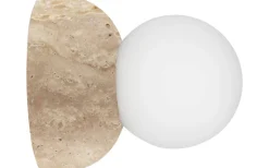 Globen Lighting Torrano Plafond/Vägglampa 13cm Travertin IP44* Badrumslampor Vägg|Badrumslampor Tak