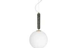 Hall & Trappa|Kök & Matplats<Globen Lighting Torrano Taklampa 30cm E14 Grön/Opalvit