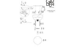 Globen Lighting Torrano Vägglampa/Plafond 13cm IP44 Brun* Badrumslampor Tak|Badrumslampor Vägg