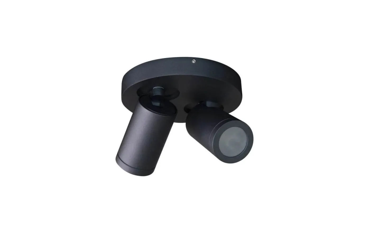 Torsö Takspotlight Ø20cm Svart IP44