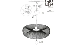 Globen Lighting Torus Taklampa 65cm Svart* Stora Taklampor Ø50-69 Cm