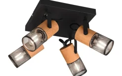 Trio Lighting Tosh Spotlight 4-delad E14 mattsvart* Takspot Med Minst 4 Lampor