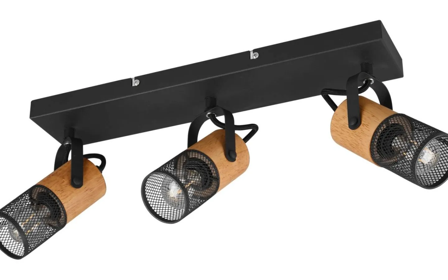 Avlånga Takspotlights|Takspot Med 3 Lampor<Trio Lighting Tosh Spotlight 3-delad E14 mattsvart